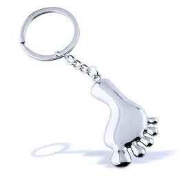 Alloy Bag Pendants Party Gift Foot Car Key Ring Chain Little Feet Keychains