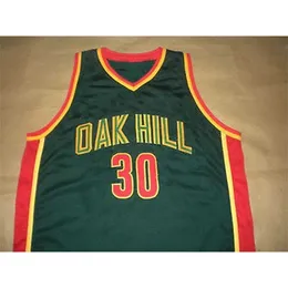 XFLSP 30 Michael Beasley Oak Hill High School كرة السلة جيرسي الأبيض مخصص أي عدد واسم الفانيلة مخيط التطريز