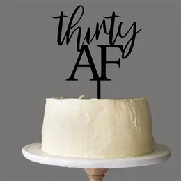 Topper per torta di compleanno di trent'anni AFTopper per torta per festa di compleanno di trent'anniArticoli personalizzati per decorazioni per feste di compleanno 220618