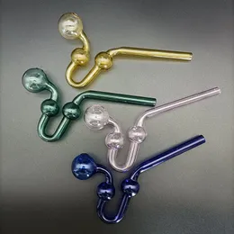 Ball OD 30mm Glass Oil Burner Pipe U Style Bent Oil Burning Pipes Water Bong Curved Tube Smoking Tobacco Dry Herb