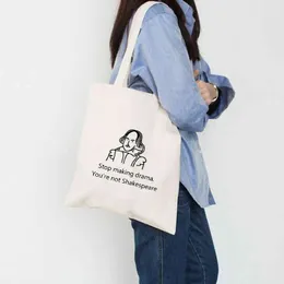 Петиновая принт Ladi Dambags Cloth Canvas Tote Bag Cotton Shopping Женщины экологически многоразовые куповые сумки для плеч