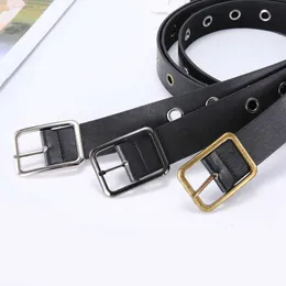 TopSelling Square Women Fashion Waist PU Leather Rivet Buckle Punk Pin Belts for Ladies Leisure Dress Jeans Wild Waistband Designer Classic luxury