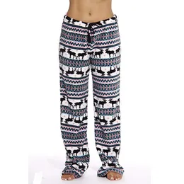 Mulheres do sono feminino Mulheres de Natal Sleep Bottoms Lounge Pijama Pontas de animal macio de animais macios de inverno calças de conforto quente