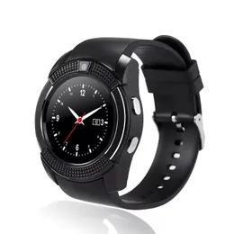 V8 Smart Watch android camera rounded Answer Call Dial Calls watches support sim card smartwatch Fitness Tracker