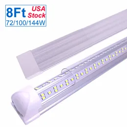 LED T8 Integrated Fixture 8FT TUBE, T10 Подсвечивает подсветки T10, светодиодное потолочное освещение и под кабинетом света, проводной электрический со встроенным выключателем включения / выключения OEMLED