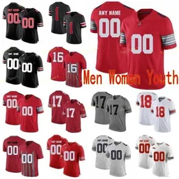 Thr NCAA College Jerseys Ohio State Buckeyes 9 Johnny Utah 32 Jack Tatum 36 Chris Spielman 33 Master Teague III 97 Nick Bosa Calcio personalizzato