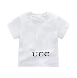 Cartoon Mk Mouse Kids Brand T-shirts Summer Boys Girls Shirts Lettere Stamping Children Short Short Short Short Culla