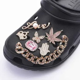 Brand Designer Croc Charms Accessori Bling strass ragazza regalo per zoccolo scarpa decorazione