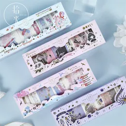 8 pz/lotto Fiore Serie Elfo Proiettile Ufficiale Washi Tape set Nastro Adesivo Decorativo FAI DA TE Scrapbooking Etichetta Adesiva T200229 2016