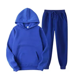 Moletons femininos com capuz Conjunto de duas peças Casual Fleece Treino Feminino Inverno 2022 Conjuntos Oversized com capuz Manga comprida com capuz Calça esportiva L