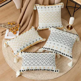 Coussin/oreiller décoratif Boho décoration de la maison housse de coussin tufté gland housse de coussin en coton pour chambre à coucher canapé chaise pas de CoreCushion/Decorati