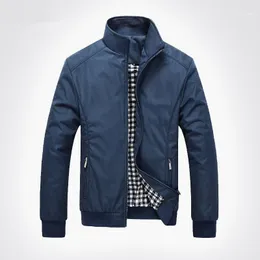 Мужские куртки 2022 Мужчины и пальто Slim Fit Jaqueta Masculirna Casual Wreatbreak Solid Fashion Bomber Homme Plus M-5xl