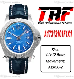 TRF Colt A1731310F1X1 A2836 Автоматические мужские часы часы 41 -мм стальной корпус синий текстурированный набор маркеры нилоновый ремешок Leahter Super Edition Pure C3