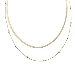 Mode Halskette für Frau Geschenk Anhänger Halsketten Licht Luxus Einfache Accessoires Damen High-Level Unfortunate Chain Snake Bone Roun jlllAV