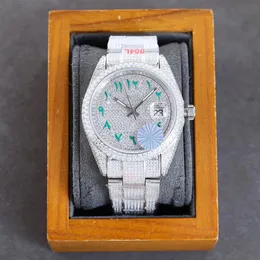 Diamond Mens Watch Automatyczne zegarek mechaniczny 40 mm ze stalową stalową bransoletką Ladi Ladi Bransoletka Wodoodporna Montre de Luxe
