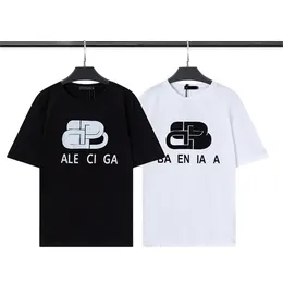 デザイナーメンズTシャツ、ヨーロッパとアメリカのファッションブランド、クラシックでシンプルなアルファベットデザイン、綿100％、しわ防止、通気性、同じ黒と白の色、さまざまなスタイル