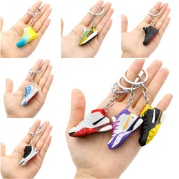 2022 Hot Selling New Style 3D Basketball Keychain Stereo Sneakers Keychains PVC High Quality Keychain