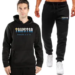 남자 Tracksuit Trapstar 자켓 바지 스포츠웨어 여성과 남성 Tracksuits 스웨터 정장 가을 겨울 조깅 슈트