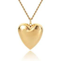 Pendant Necklaces Dazzling 24 Pure Gold Color Big Neckalce Chain Dubai African Accesories For Women Men Hip Hop JewelryPendant