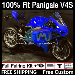 Ducati Panigale V 4 V4 S R V4S V4S V4R 2018 2019 2020 2021 바디 키트 1DH.56 스트리트 전투기 V4-S V4-R 18-21 V-4S V-4R 18 19 20 21 주사 금형 페어링 스톡 청색