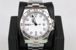 GM Factory Mens Watch Super Quality 42mm Explorer 216570-0001 904L Steel Sapphire Luminova Watches Cal.3187 MOTION MEKANISK AUTOMATISKA HERRISKTAGNINGAR