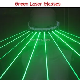パーティーデコレーション532nmパブクラブDJのグリーンレーザーメガネ10pcs LED明るいコスチュームショーパーティ付きDJショー