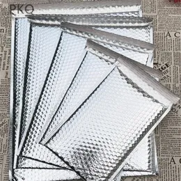 30pcs Silver Plating Foil Bubble lopes Bags Mailers Padded lope Mailing Bag Different Specifications Y200709