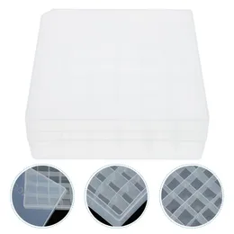 Enrole de presente caixa de itens pequenos caixa de armazenamento de óleo essencial Grade de vidro Grid transparente Boxgift