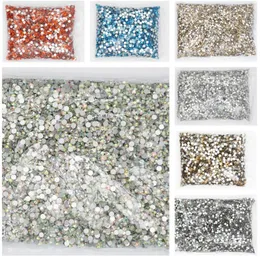 Decorazioni per nail art 100Gross SS16 Big Bulk Package 50 colori Flatback Crystal AB Strass non fissi Strass per abbigliamento decorativo