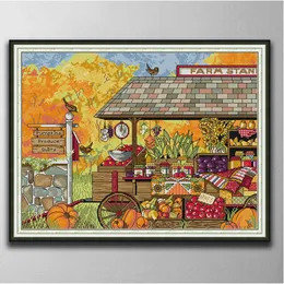 Agricultural products room decor paintings ,Handmade Cross Stitch Craft Tools Embroidery Needlework sets counted print on canvas DMC 14CT /11CT