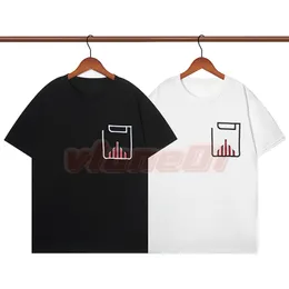 Camisetas bordadas con logotipo para hombre de alta calidad, camisetas de manga corta de diseñador, camiseta holgada informal para mujer, talla asiática S-2XL