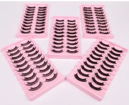 New Arrival Thick Curly Crisscross 3D False Eyelashes Soft Light D Curved Reusable Hand Made Multilayer Fake Lashes Extensions Charming Lashes