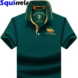 polo shirt short sleeve tshirt summer mens Lapel Loose Large Size Half Sleeve Tshirt Top Mens Clothing 220616