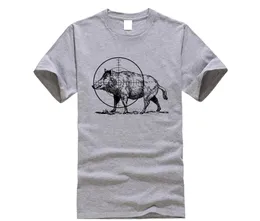 Męskie koszulki sprzedaż marki 100 % bawełny ferel świnia dzika dzika javelina T-shirt graficzne koszulki męskie