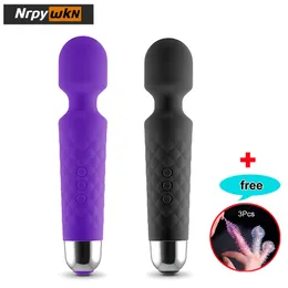 Rechargeable Personal Wand Massager - 20 Vibration Patterns & 8 MultiSpeeds Perfect for Women sexy Toys