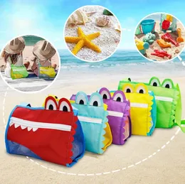 23*20 cm Dzieci Krokodylowa torba na plażę worka duża pojemność Trójwymiarowa muszle Kierunki Dzieciowe Mesh Bag Sn4440