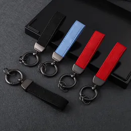1pcs Fashion Leather Keychain High Grade For Logo Key Chain Rings Jewelry Holder Gift Chaveiro Accessory Trinket Keyring
