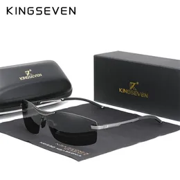 Kingseven обновленные алюминиевые солнцезащитные очки Pochromc мужчины поляризованные водительские очки хамелеон Мужское изменение цвета солнечные очки 220511