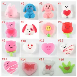 TPR Squishy Zwierząt Fidget Zabawki Dla Walentynki Kreskówka Wytłaczanie Pet Wytłaczanie Vent Toy Cute Squeeze Mochi Rising Stress Relief Areragect Łatwy do przenoszenia