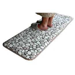 Mattor Modern Stone Memory Foam Anti-SKIP Mjuk avslappnad badrumsmattor Vatten absorption Kök mattor Mattor sovrum Entré Dörrat49Carpets