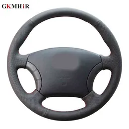 Diy HandStitched Black Artificial Leather Car Steering Wheel Covers For Large Wall Haval Hover H3 H5 Wingle 3 wingle 5 J220808