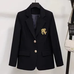 T3047 Womens Suits & Blazers Tide Brand High-Quality Retro Fashion designer College style Series Suit Jacket Lion Double-Breasted Slim Plus Size Women's Clothing