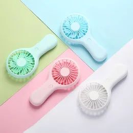 Cute Portable USB Chargeable Mini Fan Handheld Fans Summer Outdoor Indoor Students Classroom Fan With Base