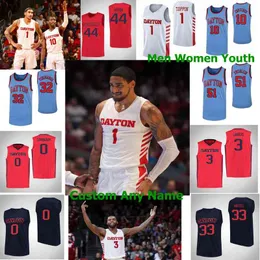 Dayton Flyers rare maglie da basket universitarie Mens 10 Jalen Crutcher 11 Sean Loughran 14 Moulaye Sissoko Jhery Matos Jordy Tshimanga Custom