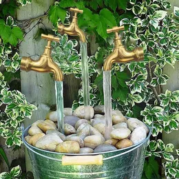 Heminredning Simulering Faucet Invisible Flowing Water Watering Can Fountain Garden Decoration Fountain Decor Can 220721