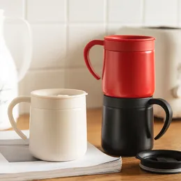 MDZF Sweethome 330 ml rostfritt stål termos kaffemugg med handtag bärbara isolerade vattenkoppar Tumbler Office Thermoses CX220513