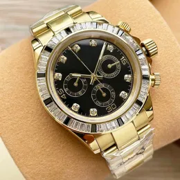 Titta p￥ automatiska mekaniska klockor f￶r m￤n mode armbandsur 40mm rostfritt st￥l fodral aff￤rs armbandsur Montre de luxe