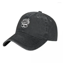 Berets Skull Rose Baseball Cap Cowboy Hat Peeded Bebop Hats Men and Women Hatsberets Pros22