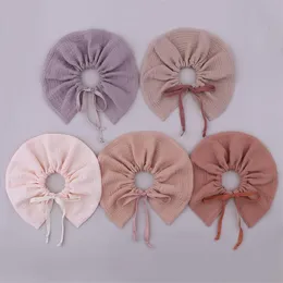 Hårtillbehör Design Baby Bibbs Bomull Fashionable Feeding Solid Color Burp Cloth Born Drool Apron Bandana Bibshair