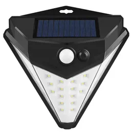 أحادي البلورة 38 LED LED Solar Wall Lights Solar Outdoor Lamps Motion Motion Sensor Lighting Wireless for Garden Fence Patio Garage